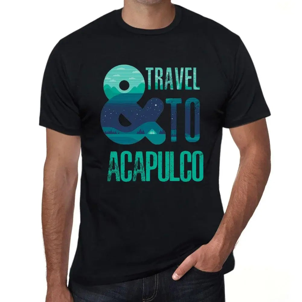 Men's Graphic T-Shirt And Travel To Acapulco Eco-Friendly Limited Edition Short Sleeve Tee-Shirt Vintage Birthday Gift Novelty