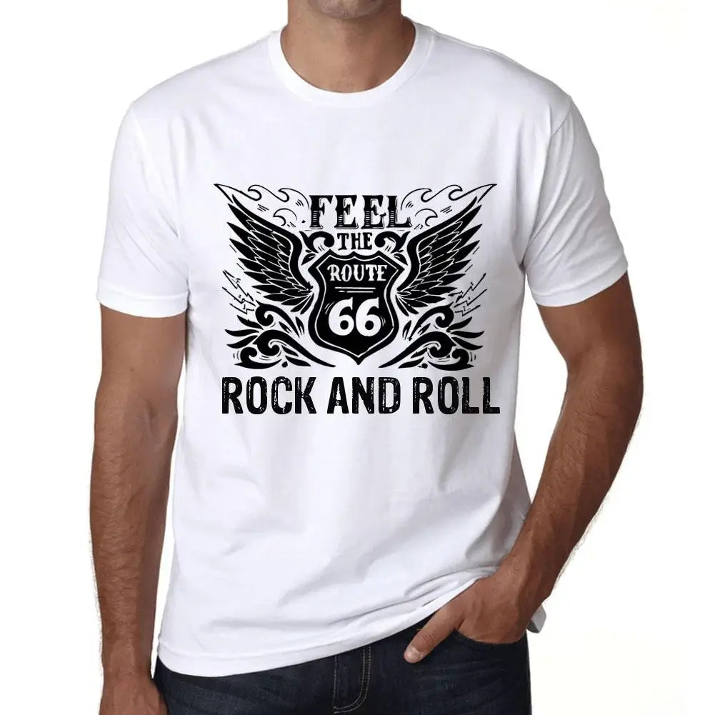 Men's Graphic T-Shirt Feel The Rock And Roll Eco-Friendly Limited Edition Short Sleeve Tee-Shirt Vintage Birthday Gift Novelty