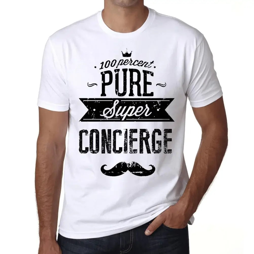 Men's Graphic T-Shirt 100% Pure Super Concierge Eco-Friendly Limited Edition Short Sleeve Tee-Shirt Vintage Birthday Gift Novelty