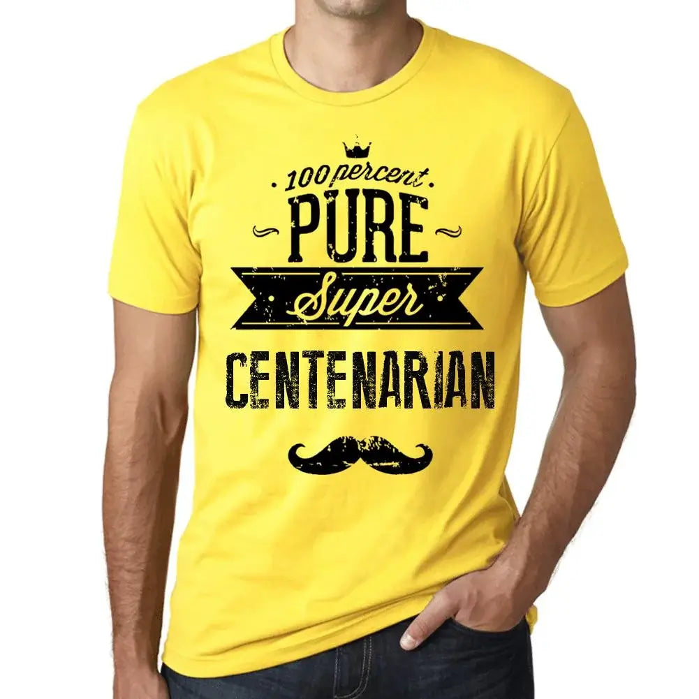 Men's Graphic T-Shirt 100% Pure Super Centenarian Eco-Friendly Limited Edition Short Sleeve Tee-Shirt Vintage Birthday Gift Novelty