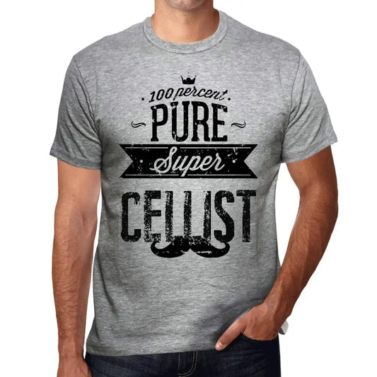 Men's Graphic T-Shirt 100% Pure Super Cellist Eco-Friendly Limited Edition Short Sleeve Tee-Shirt Vintage Birthday Gift Novelty