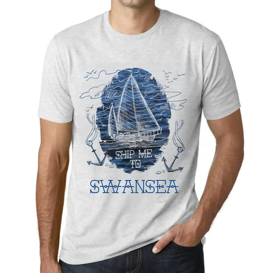 Men's Graphic T-Shirt Ship Me To Swansea Eco-Friendly Limited Edition Short Sleeve Tee-Shirt Vintage Birthday Gift Novelty