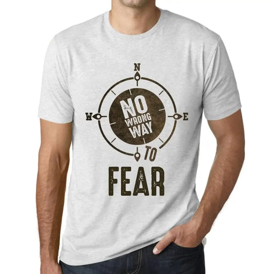 Men's Graphic T-Shirt No Wrong Way To Fear Eco-Friendly Limited Edition Short Sleeve Tee-Shirt Vintage Birthday Gift Novelty