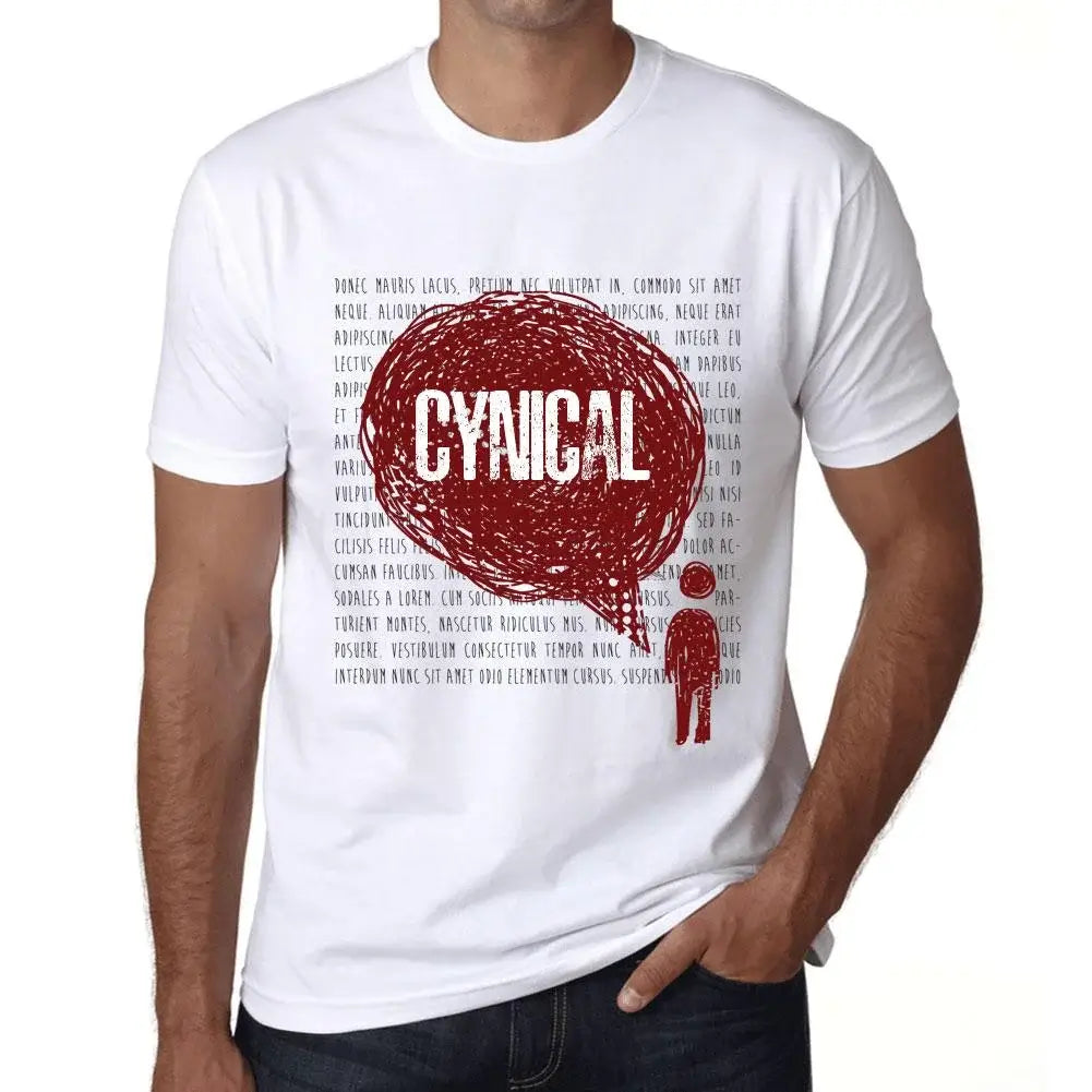 Men's Graphic T-Shirt Thoughts Cynical Eco-Friendly Limited Edition Short Sleeve Tee-Shirt Vintage Birthday Gift Novelty