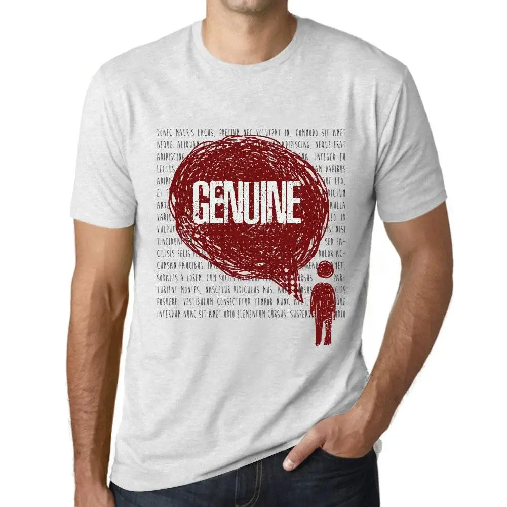 Men's Graphic T-Shirt Thoughts Genuine Eco-Friendly Limited Edition Short Sleeve Tee-Shirt Vintage Birthday Gift Novelty