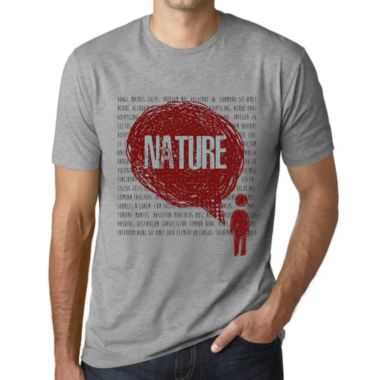 Men's Graphic T-Shirt Thoughts Nature Eco-Friendly Limited Edition Short Sleeve Tee-Shirt Vintage Birthday Gift Novelty