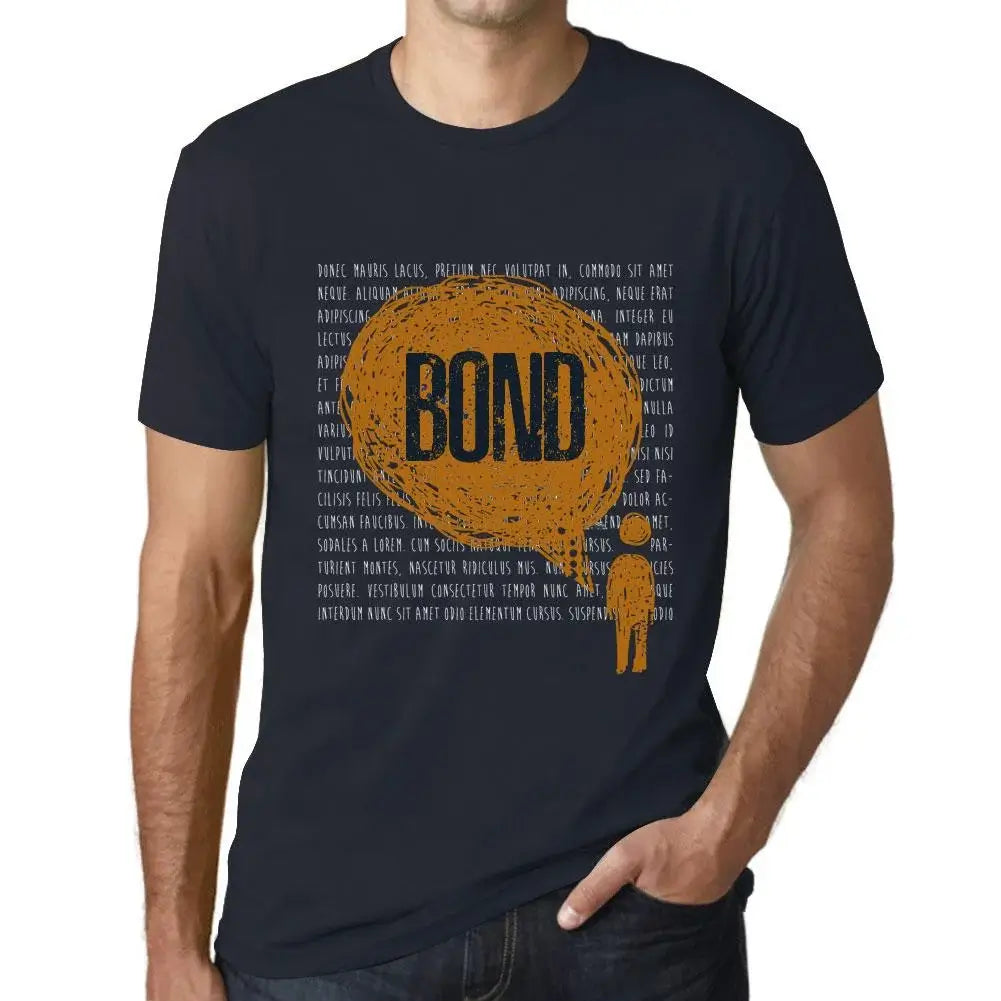 Men's Graphic T-Shirt Thoughts Bond Eco-Friendly Limited Edition Short Sleeve Tee-Shirt Vintage Birthday Gift Novelty