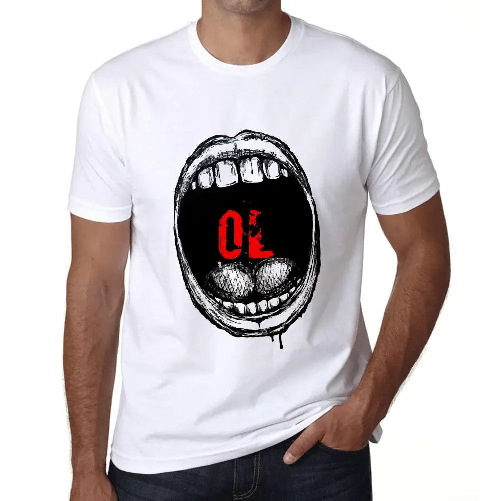 Men's Graphic T-Shirt Mouth Expressions Olé Eco-Friendly Limited Edition Short Sleeve Tee-Shirt Vintage Birthday Gift Novelty