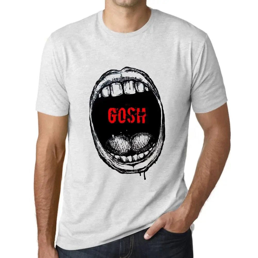 Men's Graphic T-Shirt Mouth Expressions Gosh Eco-Friendly Limited Edition Short Sleeve Tee-Shirt Vintage Birthday Gift Novelty