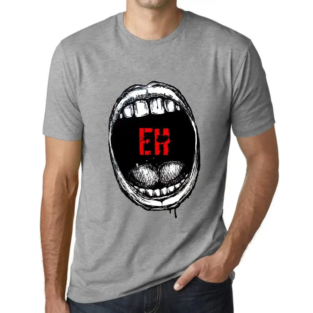 Men's Graphic T-Shirt Mouth Expressions Eh Eco-Friendly Limited Edition Short Sleeve Tee-Shirt Vintage Birthday Gift Novelty