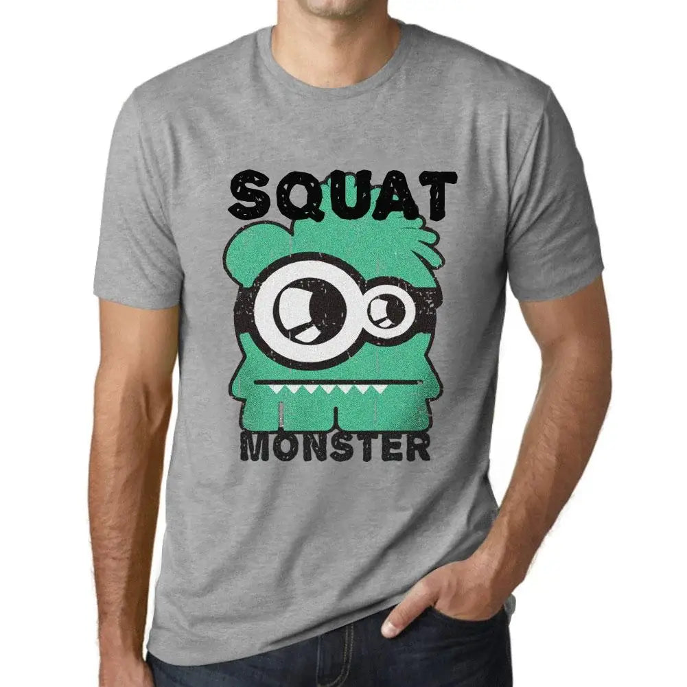 Men's Graphic T-Shirt Squat Monster Eco-Friendly Limited Edition Short Sleeve Tee-Shirt Vintage Birthday Gift Novelty