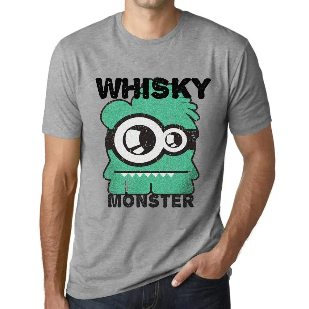 Men's Graphic T-Shirt Whisky Monster Eco-Friendly Limited Edition Short Sleeve Tee-Shirt Vintage Birthday Gift Novelty