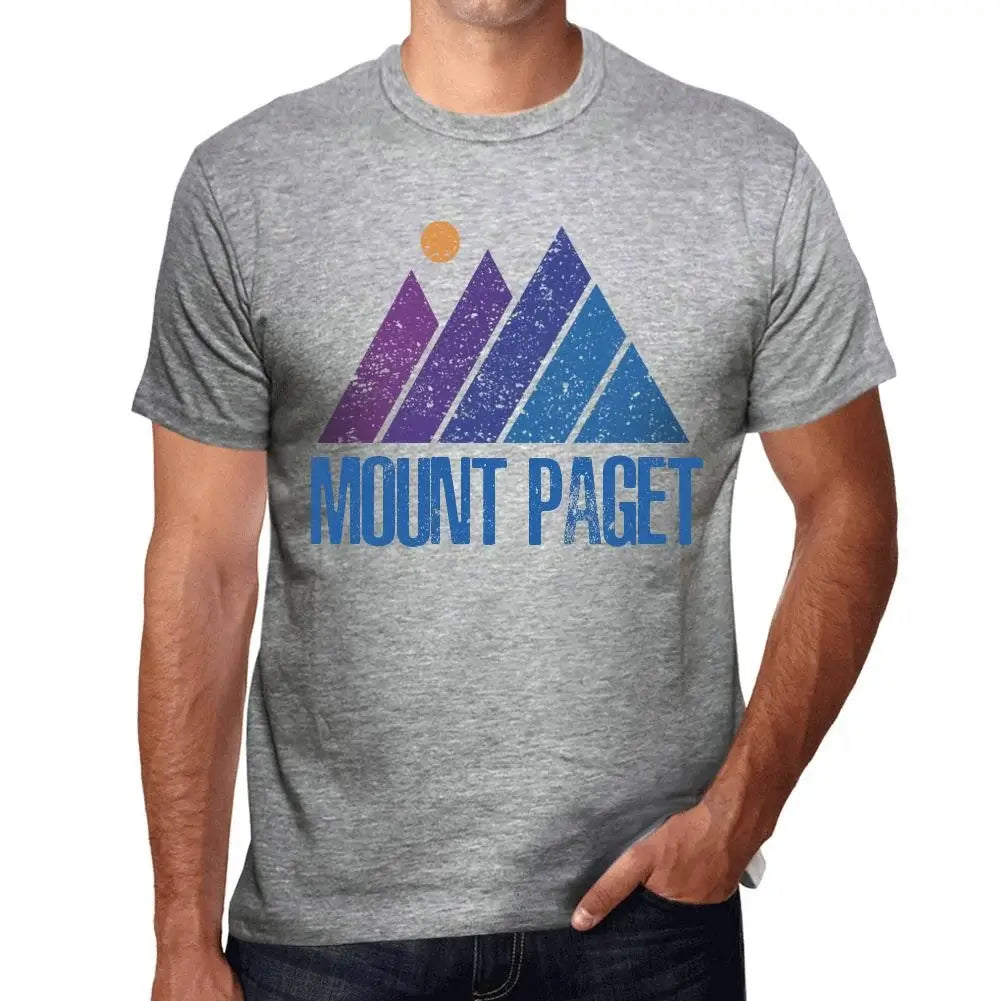 Men's Graphic T-Shirt Mountain Mount Paget Eco-Friendly Limited Edition Short Sleeve Tee-Shirt Vintage Birthday Gift Novelty