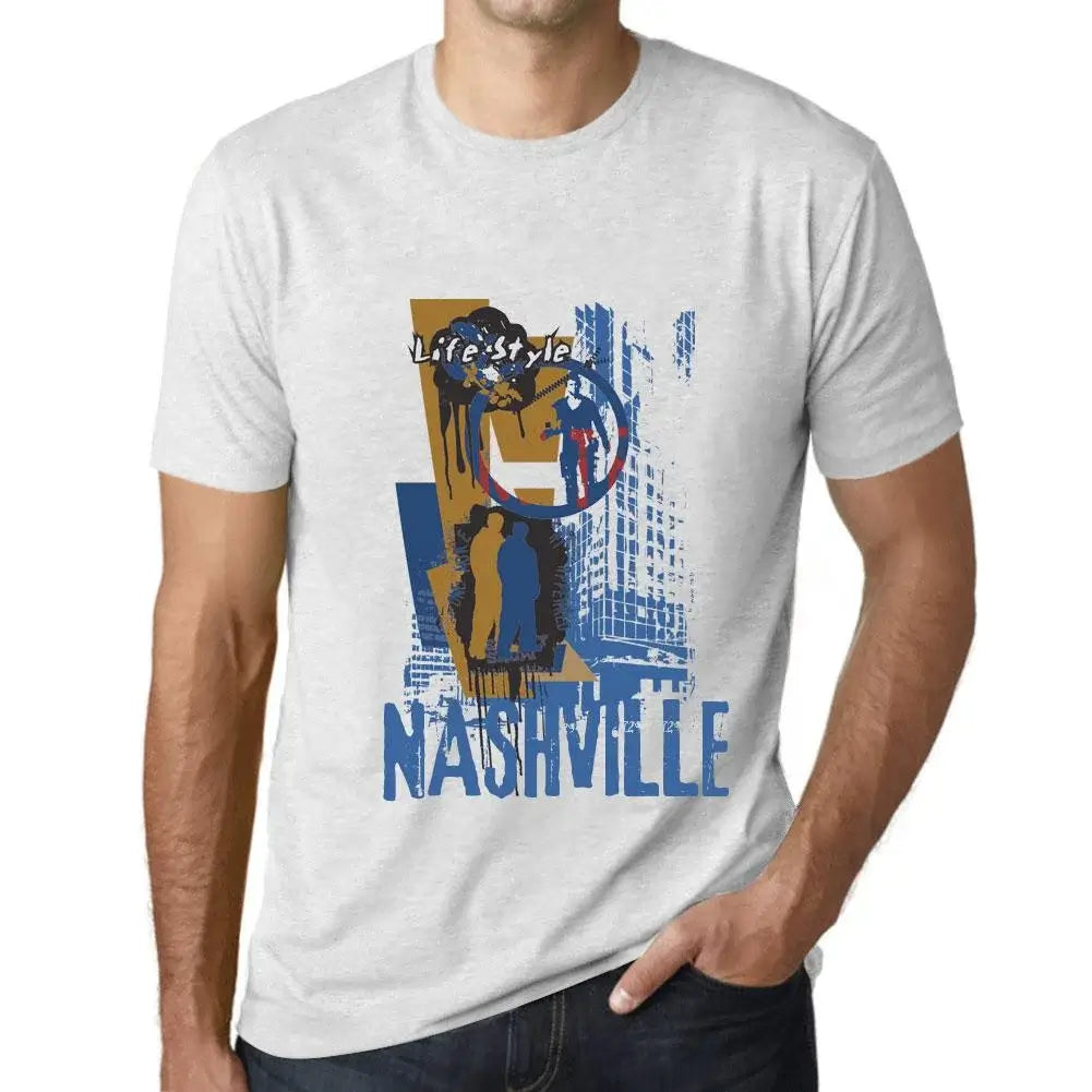 Men's Graphic T-Shirt Nashville Lifestyle Eco-Friendly Limited Edition Short Sleeve Tee-Shirt Vintage Birthday Gift Novelty