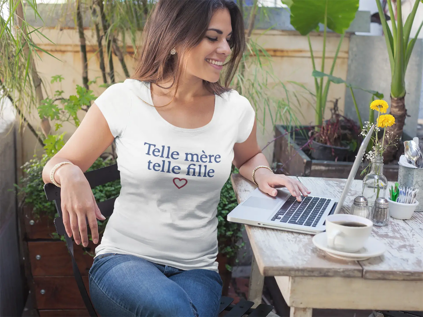 Ultrabasic - Femme Telle Mere Telle Fille Imprimé Tee-Shirt