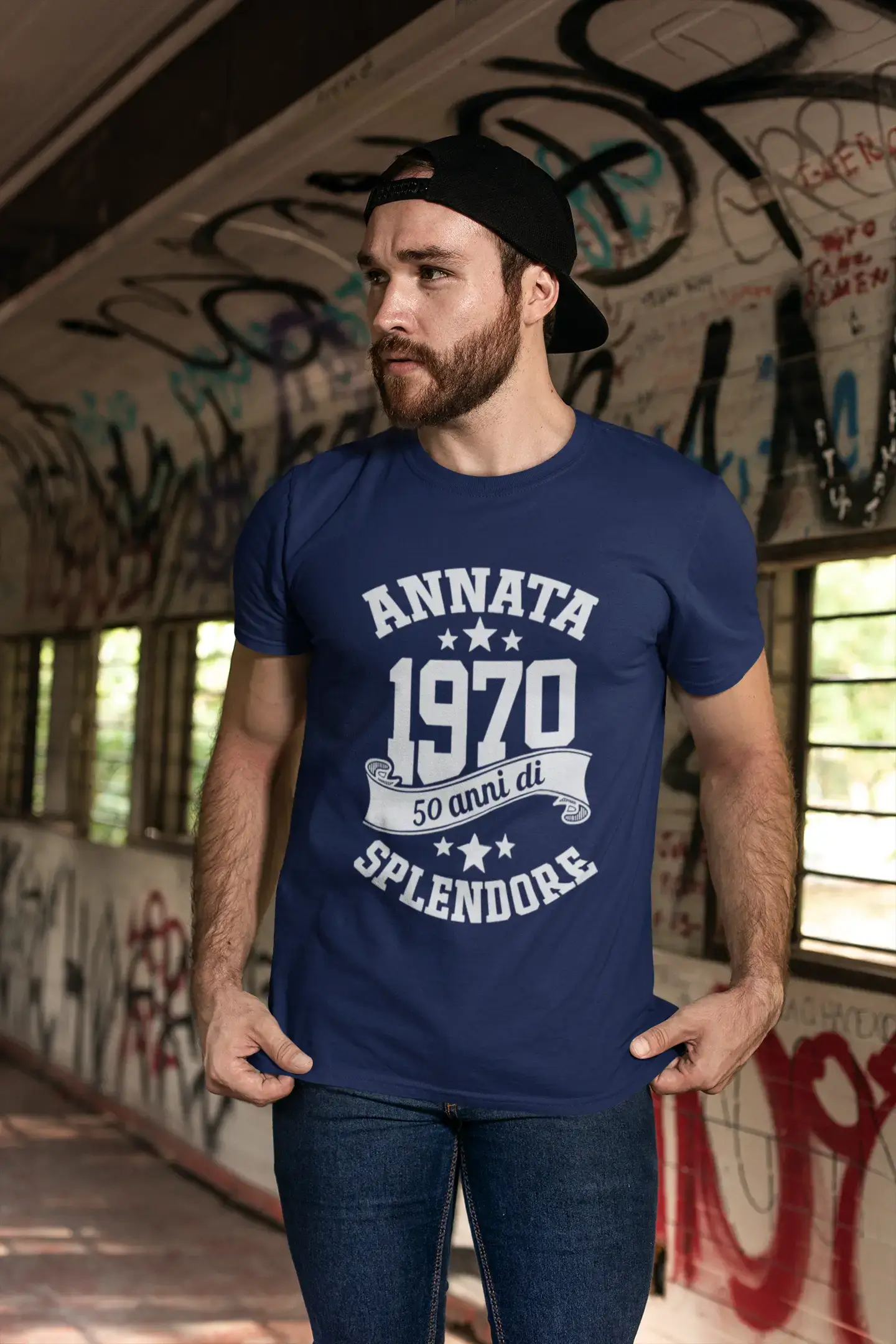 Ultrabasic® Homme T-Shirt Graphique Vintage Fatto nel 1970, 50 Anni di Splendore Anniversaire Cadeau