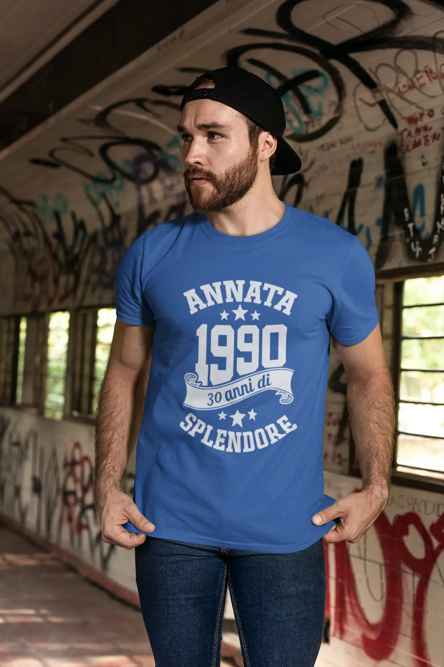 Ultrabasic® Homme T-Shirt Graphique Vintage Fatto nel 1990, 30 Anni di Splendore Anniversaire Cadeau