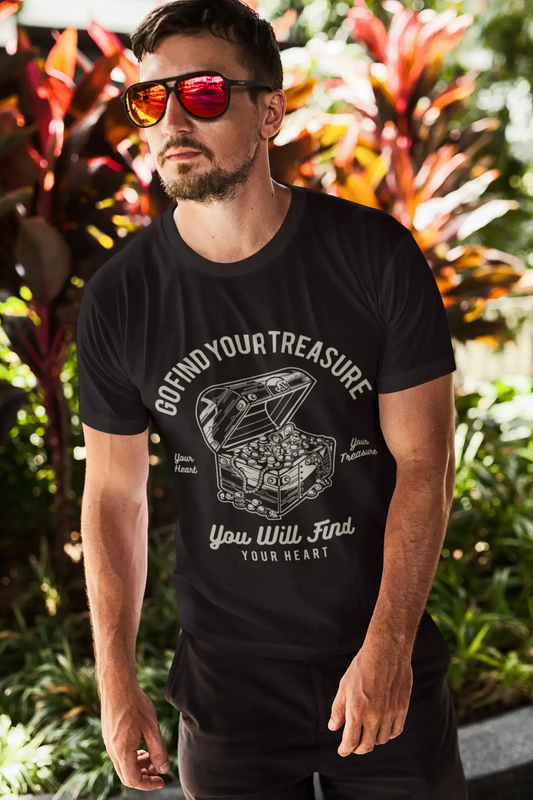ULTRABASIC Men's Graphic T-Shirt Go Find Your Treasure - You Will Find Your Heart