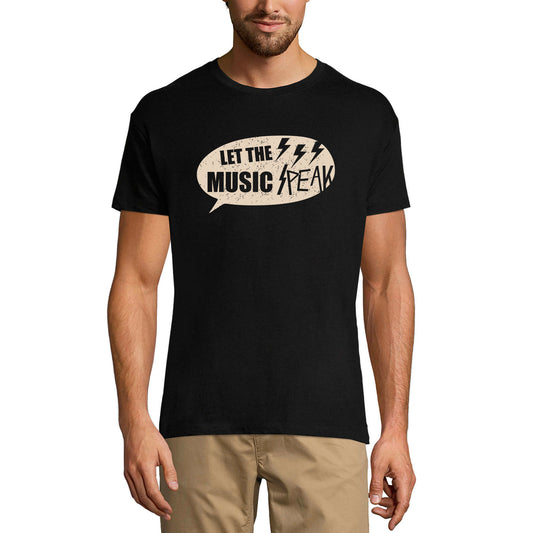 ULTRABASIC Men's Graphic T-Shirt Let the Music Peak - Thunder Shirt for Musican