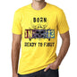 13, Ready to Fight, Men's T-shirt, Yellow, Birthday Gift 00391 - ultrabasic-com