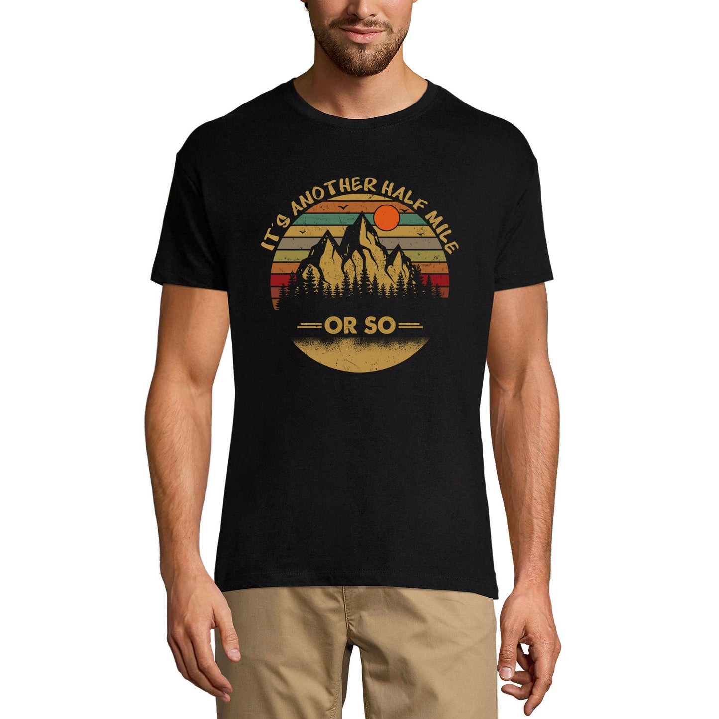 ULTRABASIC Men's Vintage T-Shirt It's Another Half Mile or So - Mountain Tee Shirt
