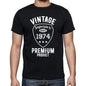 1974 Vintage superior, black, Men's Short Sleeve Round Neck T-shirt 00102 - ultrabasic-com