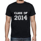 2014 Class Of Black Mens Short Sleeve Round Neck T-Shirt 00103 - Black / S - Casual