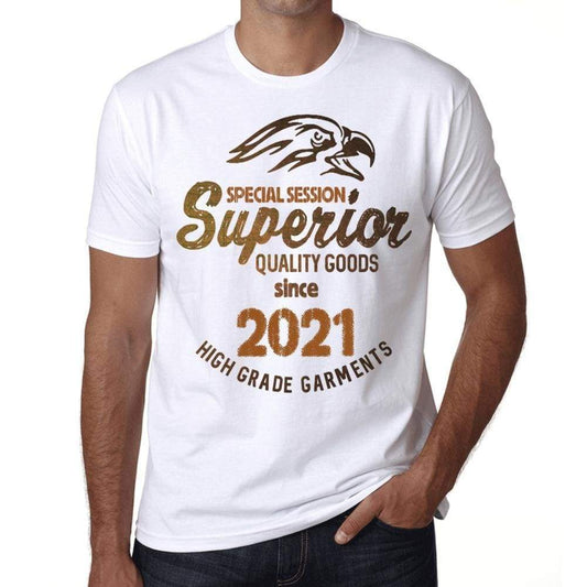 2021 Special Session Superior Since 2021 Mens T-Shirt White Birthday Gift 00522 - White / Xs - Casual