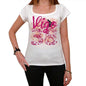 38 Vigo City With Number Womens Short Sleeve Round White T-Shirt 00008 - Casual