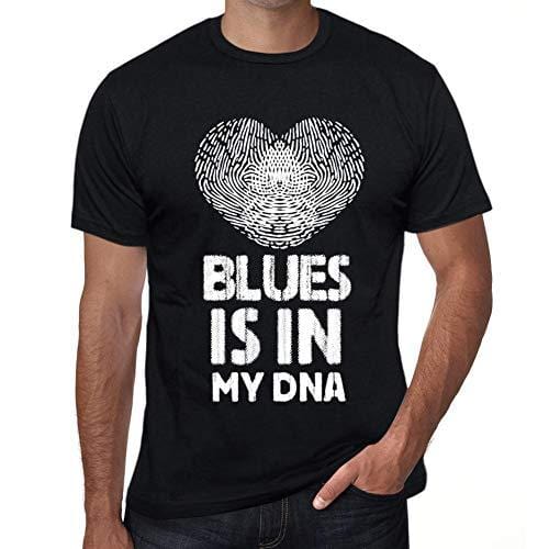 Ultrabasic - Homme T-Shirt Graphique Blues is in My DNA Noir Profond