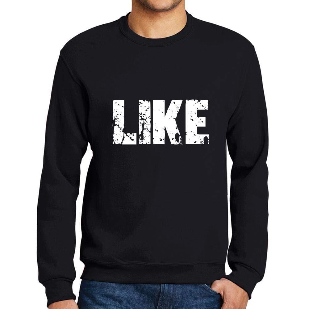 Ultrabasic Homme Imprimé Graphique Sweat-Shirt Popular Words Like Noir Profond