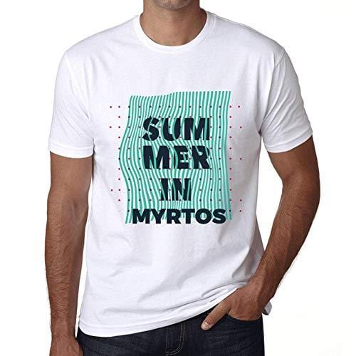 Ultrabasic - Homme Graphique Summer in Myrtos Blanc
