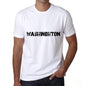 Ultrabasic ® Nom de Famille Fier Homme T-Shirt Nom de Famille Idées Cadeaux Tee WASHINGHTON Blanc