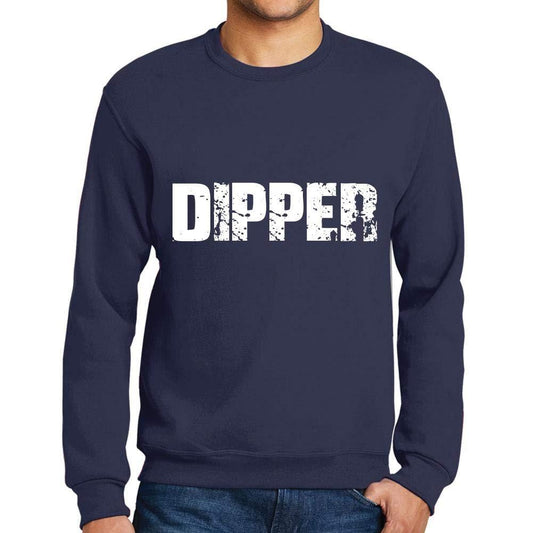 Ultrabasic Homme Imprimé Graphique Sweat-Shirt Popular Words Dipper French Marine