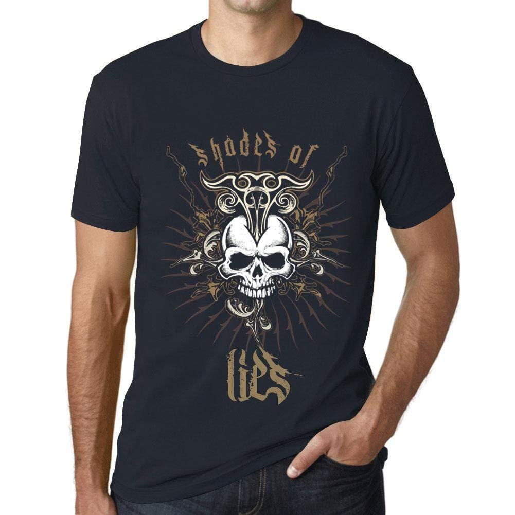 Ultrabasic - Homme T-Shirt Graphique Shades of Lies Marine