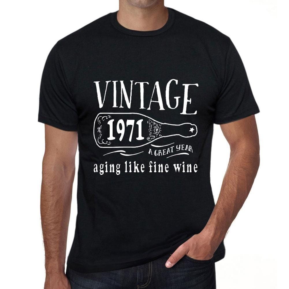 Homme Tee Vintage T Shirt 1971 Aging Like a Fine Wine