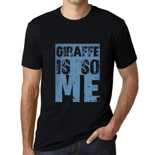 Homme T-Shirt Graphique Giraffe is So Me Noir Profond