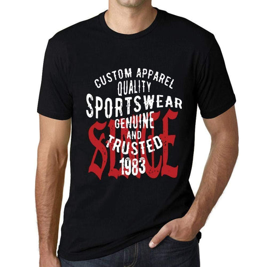 Ultrabasic - Homme T-Shirt Graphique Sportswear Depuis 1983 Noir Profond