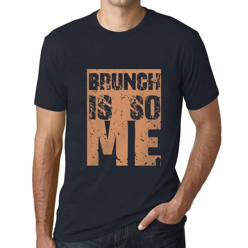 Homme T-Shirt Graphique Brunch is So Me Marine