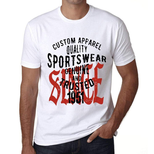 Ultrabasic - Homme T-Shirt Graphique Sportswear Depuis 1951 Blanc