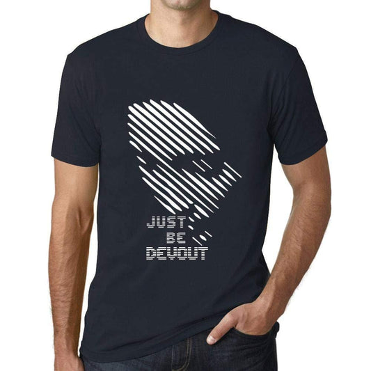 Ultrabasic - Homme T-Shirt Graphique Just be Devout Marine