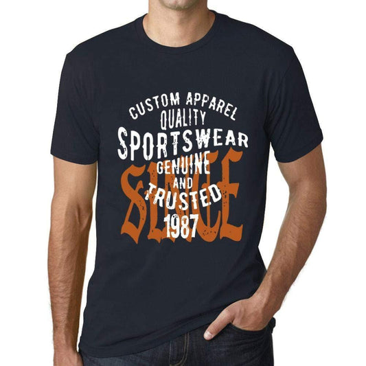 Ultrabasic - Homme T-Shirt Graphique Sportswear Depuis 1987 Marine