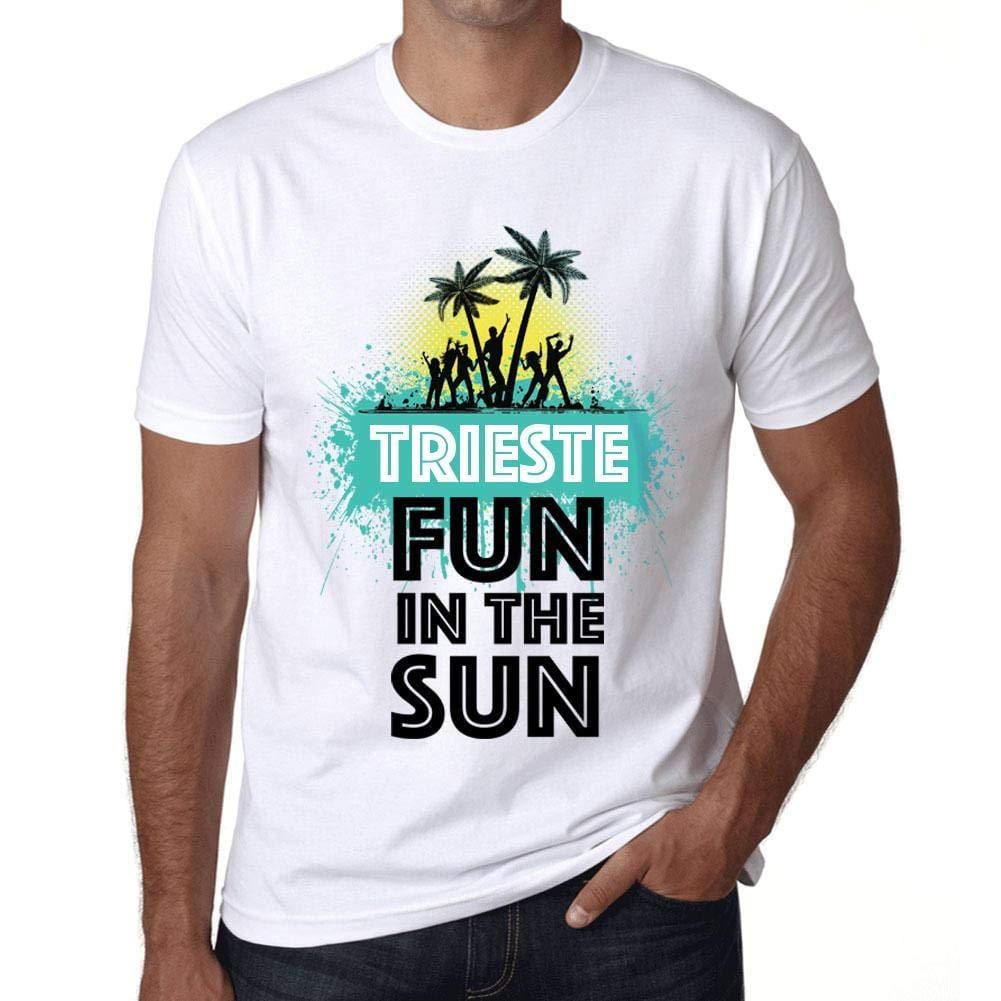 Homme T Shirt Graphique Imprimé Vintage Tee Summer Dance Trieste Blanc