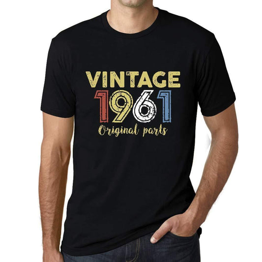 Ultrabasic - Homme Graphique Vintage 1961 T-Shirt Noir Profond