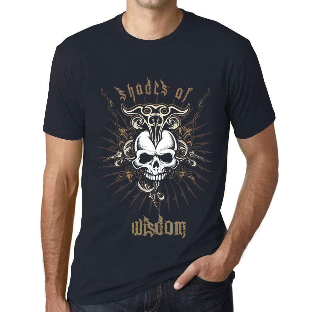 Ultrabasic - Homme T-Shirt Graphique Shades of Wisdom Marine