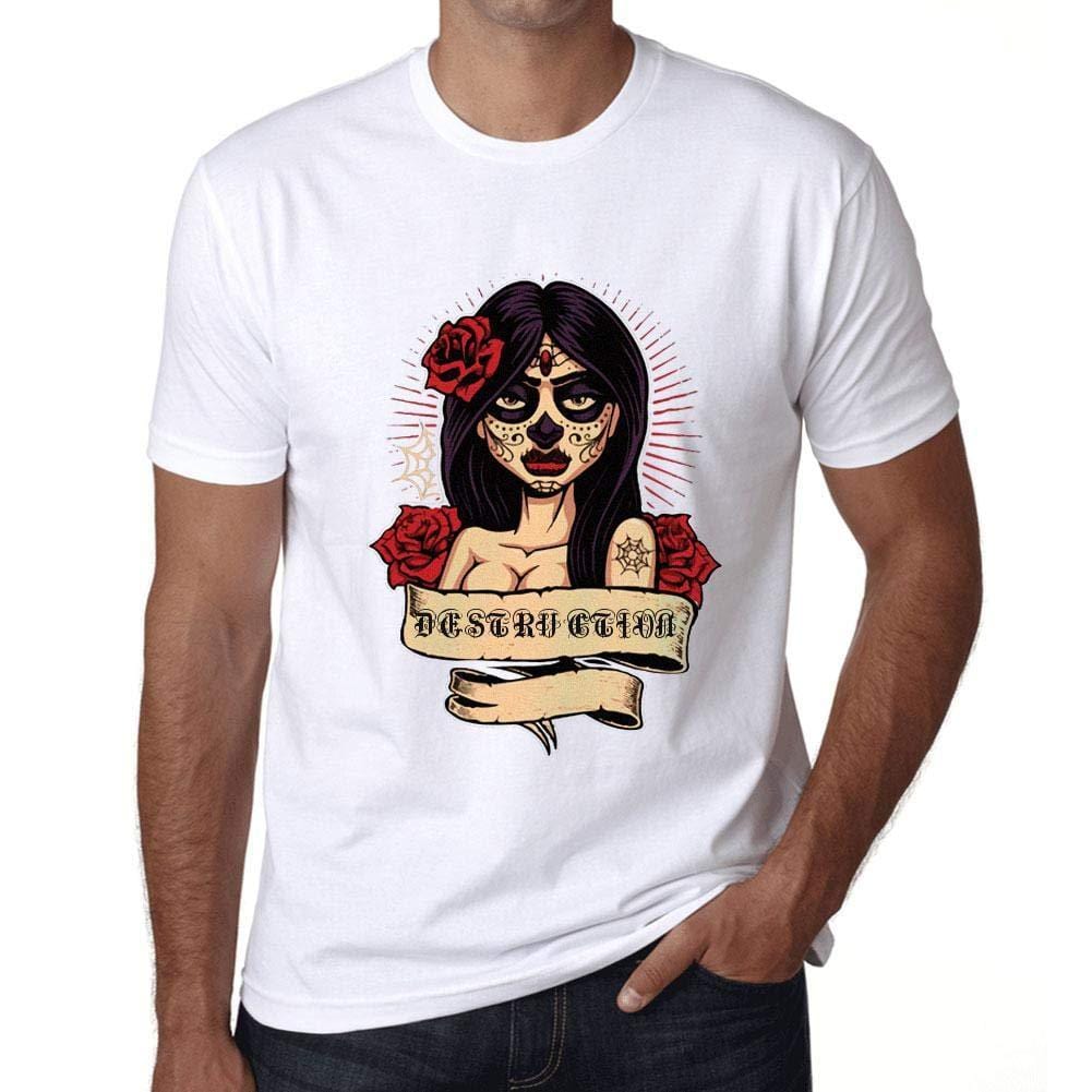 Ultrabasic - Homme T-Shirt Graphique Women Flower Tattoo Destruction