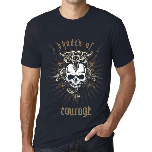 Ultrabasic - Homme T-Shirt Graphique Shades of Courage Marine