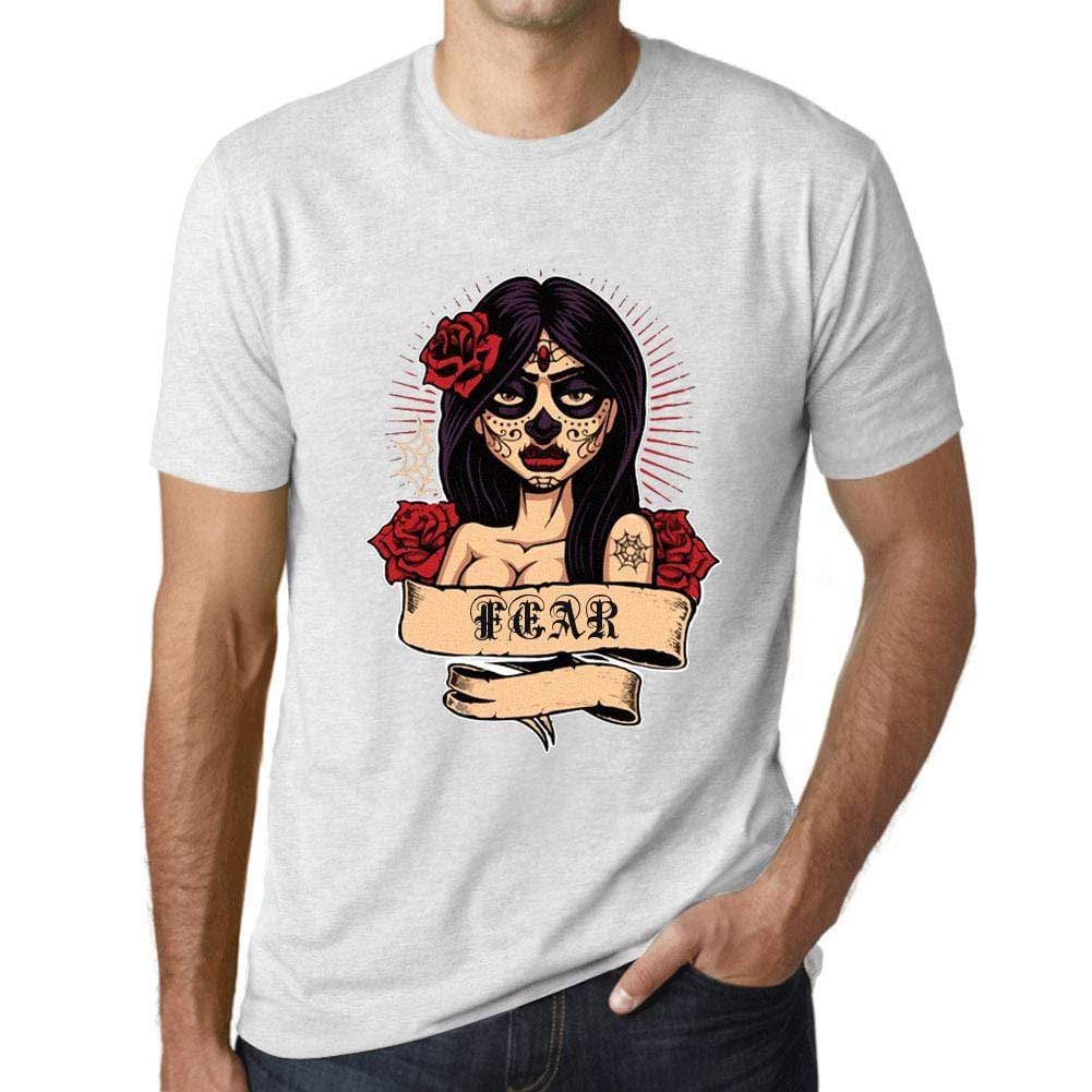 Ultrabasic - Homme T-Shirt Graphique Women Flower Tattoo Fear