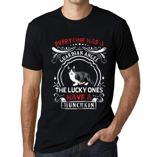 Homme T-Shirt Graphique Imprimé Vintage Tee Munchkin Cat Noir Profond