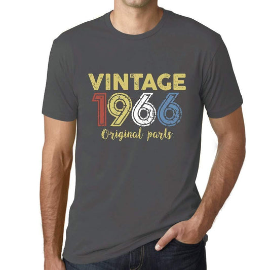 Ultrabasic - Homme Graphique Vintage 1966 T-Shirt Gris Souris